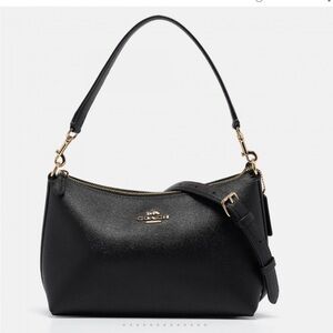 NWOT Coach Black Leather Clara Shoulder Bag / Crossbody